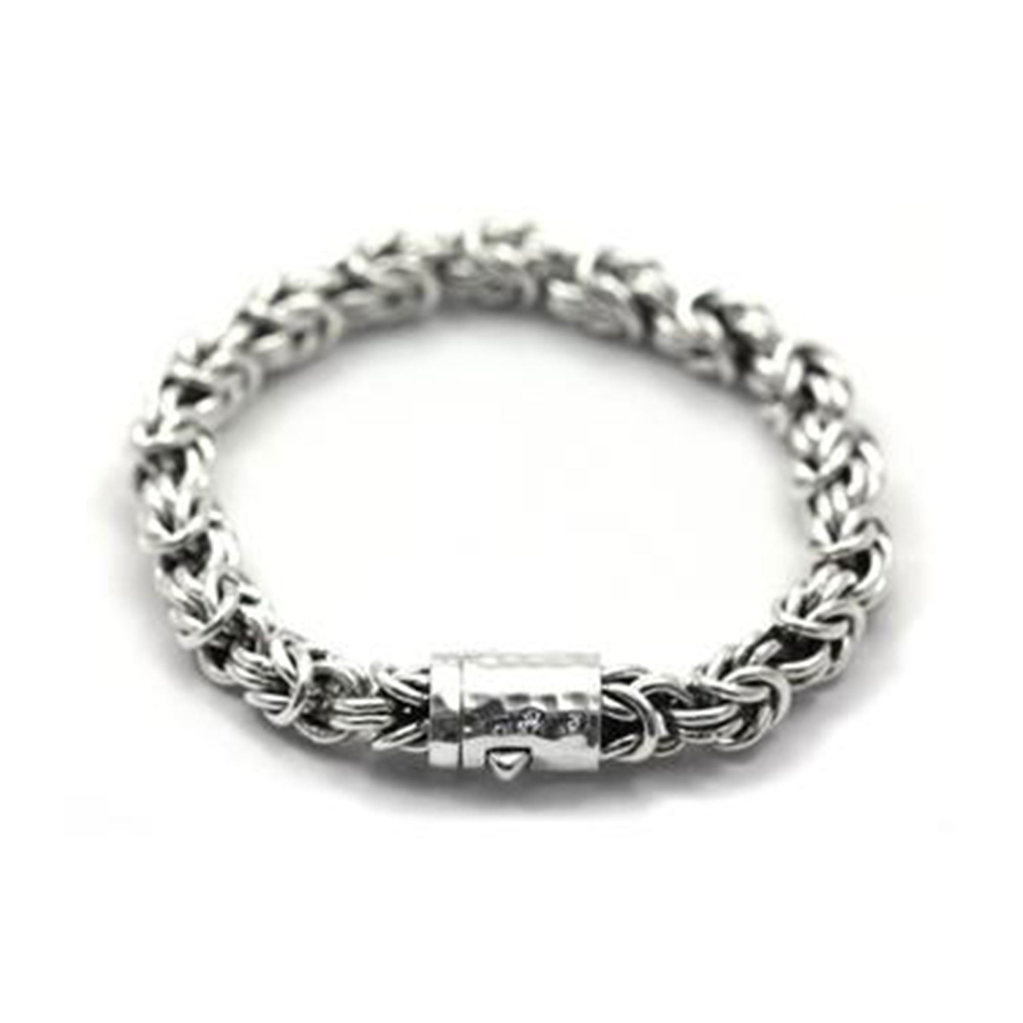 Classic Sterling Silver Bracelet w/ Barrel Clasp